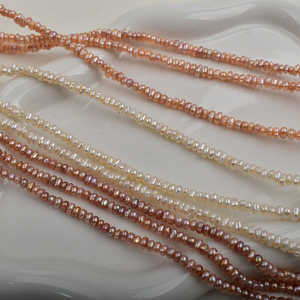 1230 Fabricantes Venta al por Mayor de Cuentas Sueltas de Agua Dulce Blancas Hechas a Mano en Forma de Arroz para Joyería DIY, Material Natural para Bisutería - Product Image 3