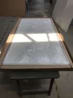 Tableau blanc effaçable à sec double face en aluminium FSWB01 avec rangement et support mobile pour bureau et école