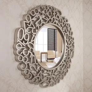 PU 유럽 골동품 디자인 화려한 벽 거울 이탈리아어 벽 거울