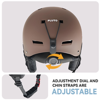 Casque de ski sur glace OEM CE EN1077 pour adultes et enfants Casque de snowboard avec coque en PC et casque de sécurité pour la neige en mousse EPS