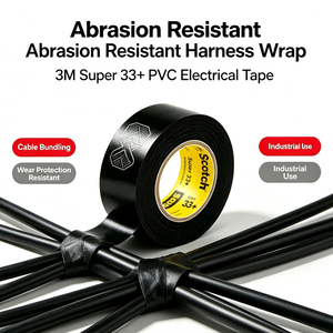 Ruban adhésif <span class=keywords><strong>électrique</strong></span> en PVC <span class=keywords><strong>noir</strong></span> <span class=keywords><strong>Scotch</strong></span> Super 33+ de qualité professionnelle, ruban isolant haute tension pour électriciens - Product Image 4