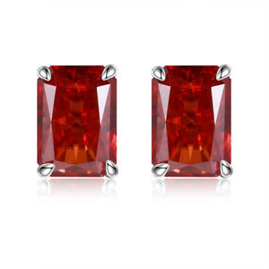 Colorful <b>Earrings</b> <b>Women</b>, Sterling <b>Silver</b> <b>Studs</b>, Red Sandstone <b>Studs</b> <b>for</b> <b>Women</b> - Product Image 1