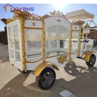 Carruaje funerario de caballos blancos modernos a la venta Transporte especial único