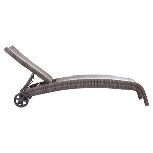 كرسي استلقاء خارجي قابل للطي ومقاوم للماء بإطار من الألومنيوم والمعدن والنسيج الشبكي للشاطئ والتخييم والفلل - Product Image 4