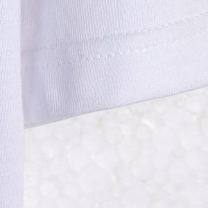 เสื้อยืดโอเวอร์ไซส์สีขาวพิมพ์ลายสำหรับผู้ชาย 200 GSM ผ้าฝ้าย 100% พิมพ์ลายยางแบบกำหนดเอง ขายส่ง - Product Image 3