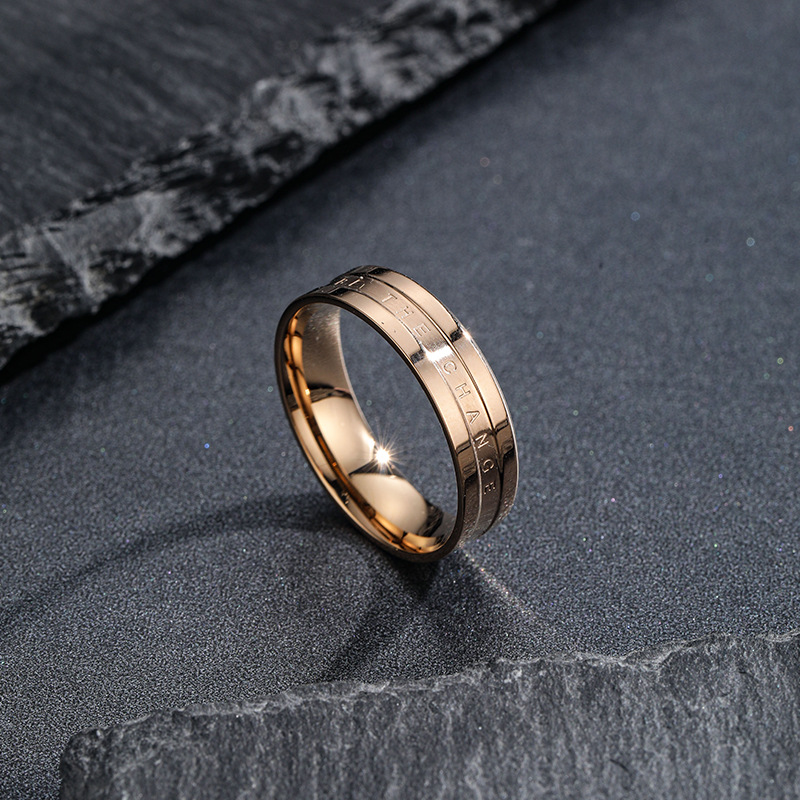 2022新款亚马逊定制标志珠宝热销不锈钢dw经典戒指金戒指女士搪瓷戒指