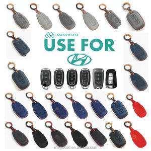 เคสป้องกันกุญแจรถทำจากหนังพวงกุญแจไฮเอนด์อุปกรณ์เสริมรถยนต์หลายรุ่นรวมถึงการเน้นข้อความ Magicocase 71สี - Product Image 2