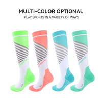 LINGTU Chaussettes de compression Dropshipping Chaussettes de sport Dropship Long Knee High Fancy Chaussettes de compression compressées