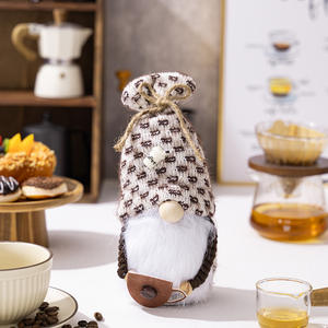 Howe Bay Kitchen Goblin Adornos <span class=keywords><strong>Bar</strong></span> Decoración Café sueco Muñeca sin rostro Suministros promocionales para fiestas Enanos Café de felpa - Product Image 6