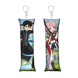 29สไตล์ศิลปะดาบออนไลน์ <span class=keywords><strong>Asuna</strong></span> Yuuki <span class=keywords><strong>Kirito</strong></span> พวงกุญแจหมอนขนาดเล็กจี้การ์ตูนอะนิเมะพวงกุญแจตกแต่ง - Product Image 2