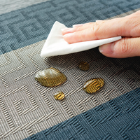Nappe de table en PVC imperméable, tapis de thé tissé antidérapant pour table à manger, décoration de cuisine