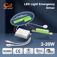 Kit Darurat Pengemudi AC85-265V Modul Darurat LED Universal dengan Perlindungan dari Pengisian Berlebih untuk Perlengkapan Pencahayaan