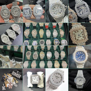 Reloj de movimiento automático de moissanita de acero inoxidable 316L D VVS estilo Hip Hop caja rectangular esfera analógica probador de diamantes aprobado - Product Image 6