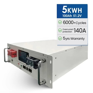 Rack <b>Mounted</b> Stackable Lithium <b>Battery</b> Solar 51.2V 5kWh 10kWh 100Ah 200Ah IP20 Off-grid Hybrid Grid - Product Image 1