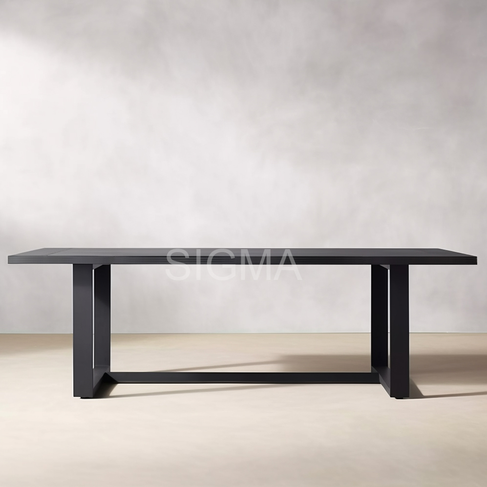 Customized Aluminum Patio Outdoor Garden Furniture Outdoor Metal Table For Backyard Garden