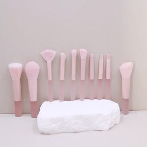 Juego de 10 Brochas de Maquillaje Rosa Melocotón, Mini <span class=keywords><strong>Brocha</strong></span> Profesional <span class=keywords><strong>para</strong></span> Ojos con Bolsa de Cosméticos - Product Image 5