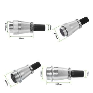 Conector de Aviación Serie TP/WS28, Ensamblaje de Cable con Conector en Línea de 2/3/4/5/6/7/8/10/12 Pines, Conector Eléctrico de Empalme a Tope - Product Image 3