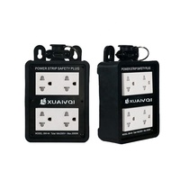Boîte de prise de courant portable robuste étanche IP54 16A 3500W, multiprise universelle avec boucle de suspension 4 prises