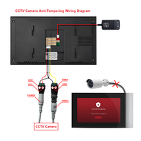 4 Unit Home Security System 1080P Video Door Phone with Color Camera PIR Motion Detection Intercom Multi-Apartment Home Security
