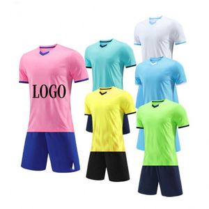 เสื้อฟุตบอลพิมพ์ลายแบบรีดร้อนราคาส่ง เสื้อเจอร์ซีย์ระบายอากาศ แขนสั้น โพลีเอสเตอร์ 100% ชุดฝึกซ้อมและแข่งขัน - Product Image 3