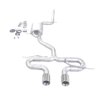 Silencieux d'échappement GFC Catback pour VW Scirocco 1.4T 2.0T 2009~2016, système d'échappement à soupape électrique pour voiture, construit avec des tuyaux en SUS304