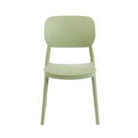 Chaise de salle à manger moderne de luxe en plastique, empilable, sans accoudoirs, pour la maison, l'appartement ou la restauration en extérieur