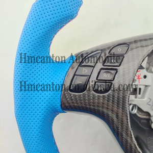 Nouveaux produits : Volant en cuir perforé en fibre de carbone pour BMW E46 M3 M6 E61 E62 E63 - Product Image 5