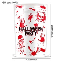 Sacs cadeaux d'Halloween transfrontaliers, décorations de fête pour enfants, sacs à friandises sur le thème des citrouilles effrayantes, sacs pour la distribution de bonbons ou de farces