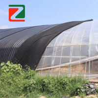 Grande serre agricole solaire en acier galvanisé pour la culture hydroponique de légumes et de fruits - ZhuoTai