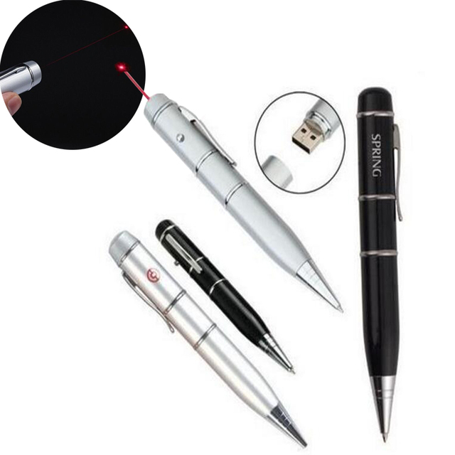 Free Sample USB Pen Drive with Customized Logo Wholesale Laser Pointer From China 1GB to 128GB New Metal Products