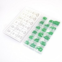 270-teiliges Grünes Nitril-Gummi O-Ring Hydraulik NBR Dichtungs-Sortiment für Sanitär-, Automobil- und Armaturenreparaturen