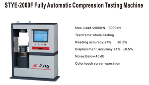 Máquina de Ensayo de Compresión Totalmente Automática para Pruebas de Resistencia a la Compresión de Hormigón, Cemento y Mampostería - Product Image 2