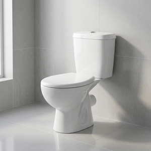 Inodoro Moderno de Cerámica Blanca de Dos Piezas con Doble Descarga, Montado en el Suelo, Ecológico, para Villa, con Certificación ISO9001 - Product Image 6