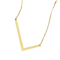 Collier en acier inoxydable avec initiale L, personnalisable, tendance, plaqué or, 18 pouces, accessoires coréens