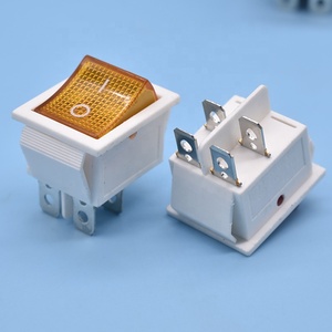 Hot KCD4 White 6 Pin r11 R19a R4s <strong>T120</strong> 16a 250vac T85 T105/55 1e4 T125/55 5e4 <strong>20a</strong> <strong>125vac</strong> 4pins <strong>Rocker</strong> <strong>Switch</strong> - Product Image 5