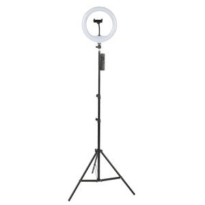 Anneau lumineux LED rond de 12 pouces alimenté par USB, avec trépied et perche à selfie pour TikTok en direct - Product Image 2