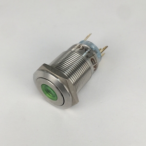 19 מ "מ מתג 12v עמיד למים נירוסטה חבטות הוביל כפתור לחיצה מלאך מתכת - Product Image 4