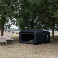 Tente de camping extérieure en tissu Oxford imperméable quatre saisons, épaisse, avec protection solaire en caoutchouc noir, ouverture rapide automatique, portable