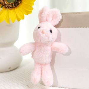 Peluche réaliste lapin aux longues oreilles, douce et moelleuse, porte-clés, jouet en peluche, poupée, lapin de Pâques en peluche, animaux en peluche, porte-clés - Product Image 2