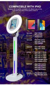 Oferta Especial: Cabina de Fotos Digital con Soporte de Piso KINGSUN LED03IPB, Anillo de Luz Giratorio, Control Remoto para iPad, Máquina para Selfies en Fiestas - Product Image 3