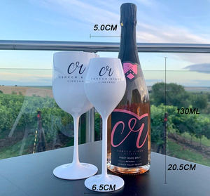 VGEET-copas de champán de plástico BPA personalizadas, color blanco, <span class=keywords><strong>rosa</strong></span> y dorado, baratas, para Navidad - Product Image 3