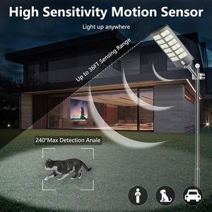 Luces Solares para Exteriores al por Mayor, 504/336/252/LED, Lámpara de Jardín con Sensor PIR, Impermeable, Luz Solar para Pared, Patio, Calle - Product Image 5