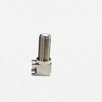 Connecteur F-KWE de conception OEM Connecteur d'angle femelle F Connecteur coaxial PCB Mount F à vendre