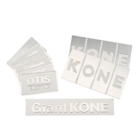 Diseño de Logotipo Personalizado, Placa con Letras en Relieve 3D, Placa de Identificación de Metal de Aluminio y Acero Inoxidable para Empresas de Equipos Industriales