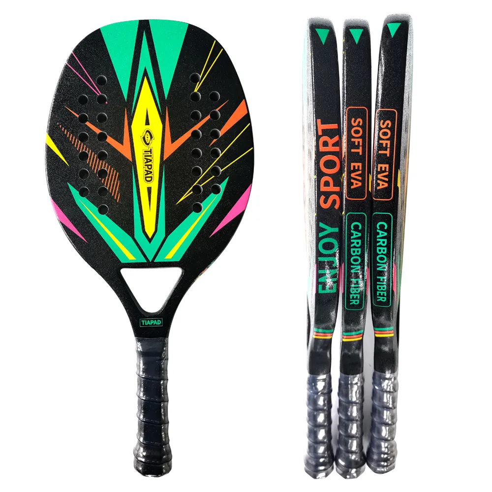 전문 Tecnis 비치 Padel 테니스 라켓 탄소 섬유 부드러운 Padel 라켓 성인 스포츠 훈련 Acces