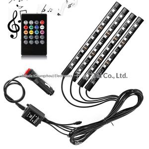 Luz Ambiental LED RGB de Siete Colores con Control Remoto y Activación por Voz, 36SMD, Ritmo Musical, APP36 Estándar, 12V 10W - Product Image 5