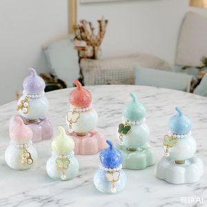 Ensemble d'ornements en céramique en forme de gourde tournée au fil, décoration d'intérieur, cadeau, fabriqué en Chine - Product Image 2