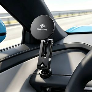 Soporte de aluminio para teléfono móvil en el coche para <span class=keywords><strong>Xiaomi</strong></span> Su7/Yu7/Ultra, tornillo 1/4, cabezal esférico de 17 mm, soporte magnético <span class=keywords><strong>Magsafe</strong></span> para teléfono. - Product Image 6