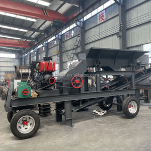 Trituradora de piedra de martillo diésel portátil con transportador y alimentador <span class=keywords><strong>PC</strong></span> 600*400 Motor como componente central - Product Image 3