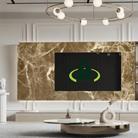 Panneau mural moderne en PVC UV effet marbre, surface à motif pierre, imperméable et ignifuge, pour salle de bain et entrepôt